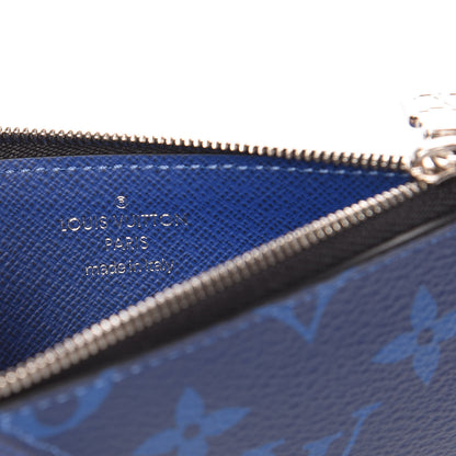 Louis Vuitton Monogram Taiga Coin Card Holder Cobalt 6 of 8