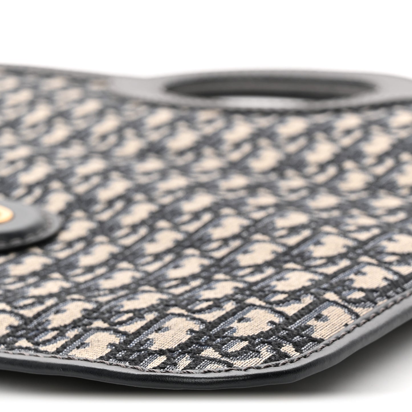 Oblique Fold Over Clutch Blue