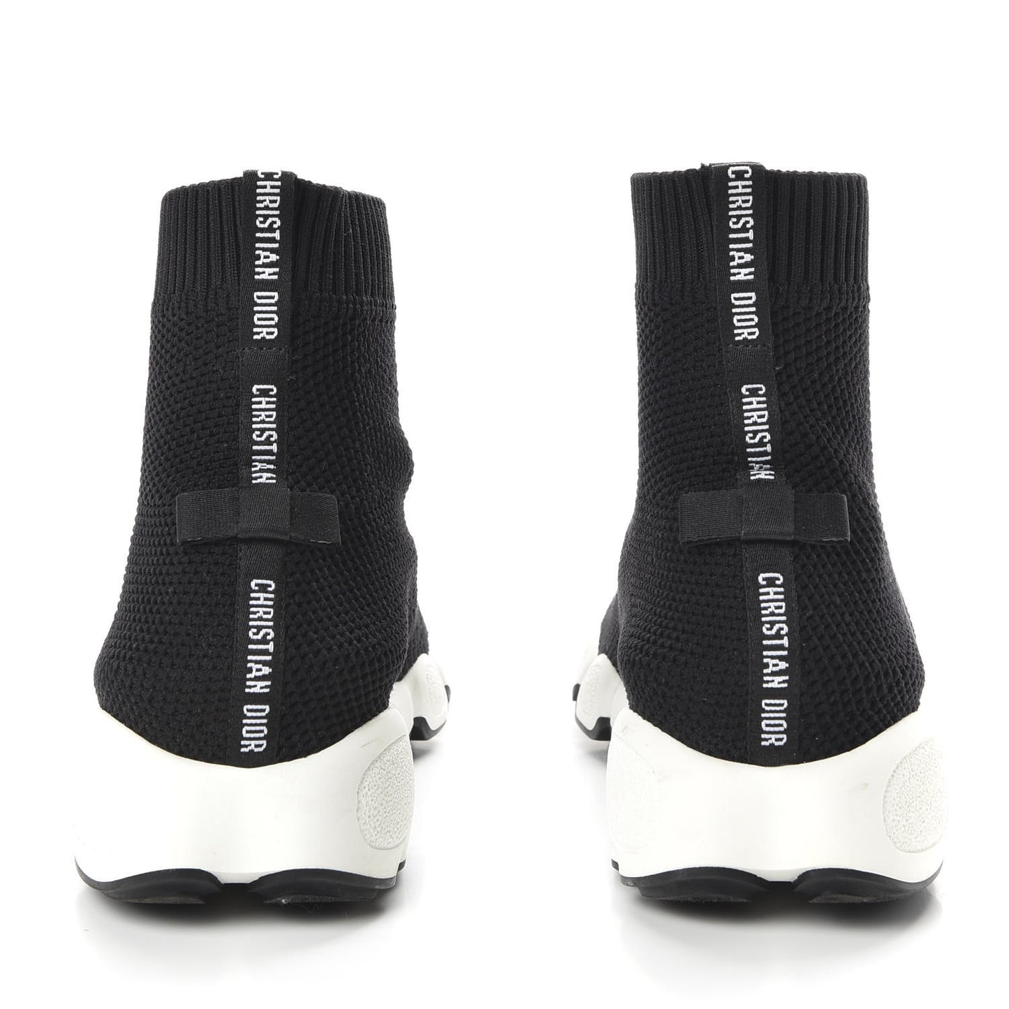 Technical Canvas Fusion High Top Sneakers 36.5 Black