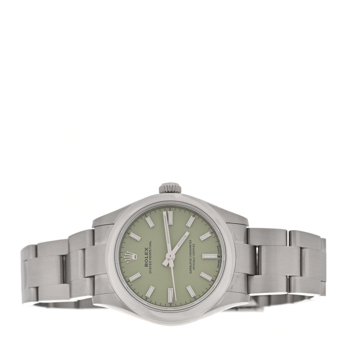 Rolex Stainless Steel 31mm Oyster Perpetual Watch Pistachio 277200 2 of 5