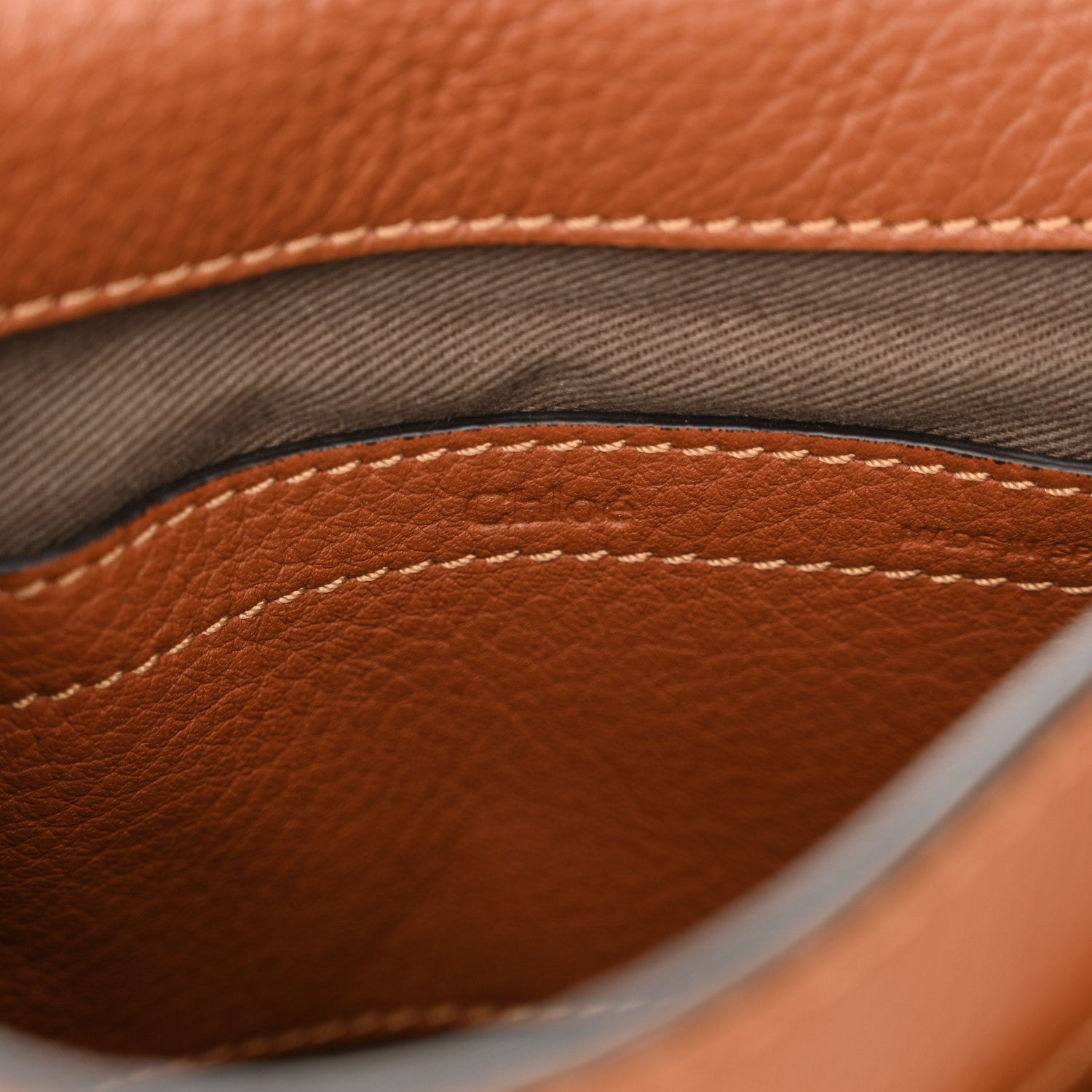 Chloe Grained Calfskin Small Marcie Saddle Bag Tan 6 of 10