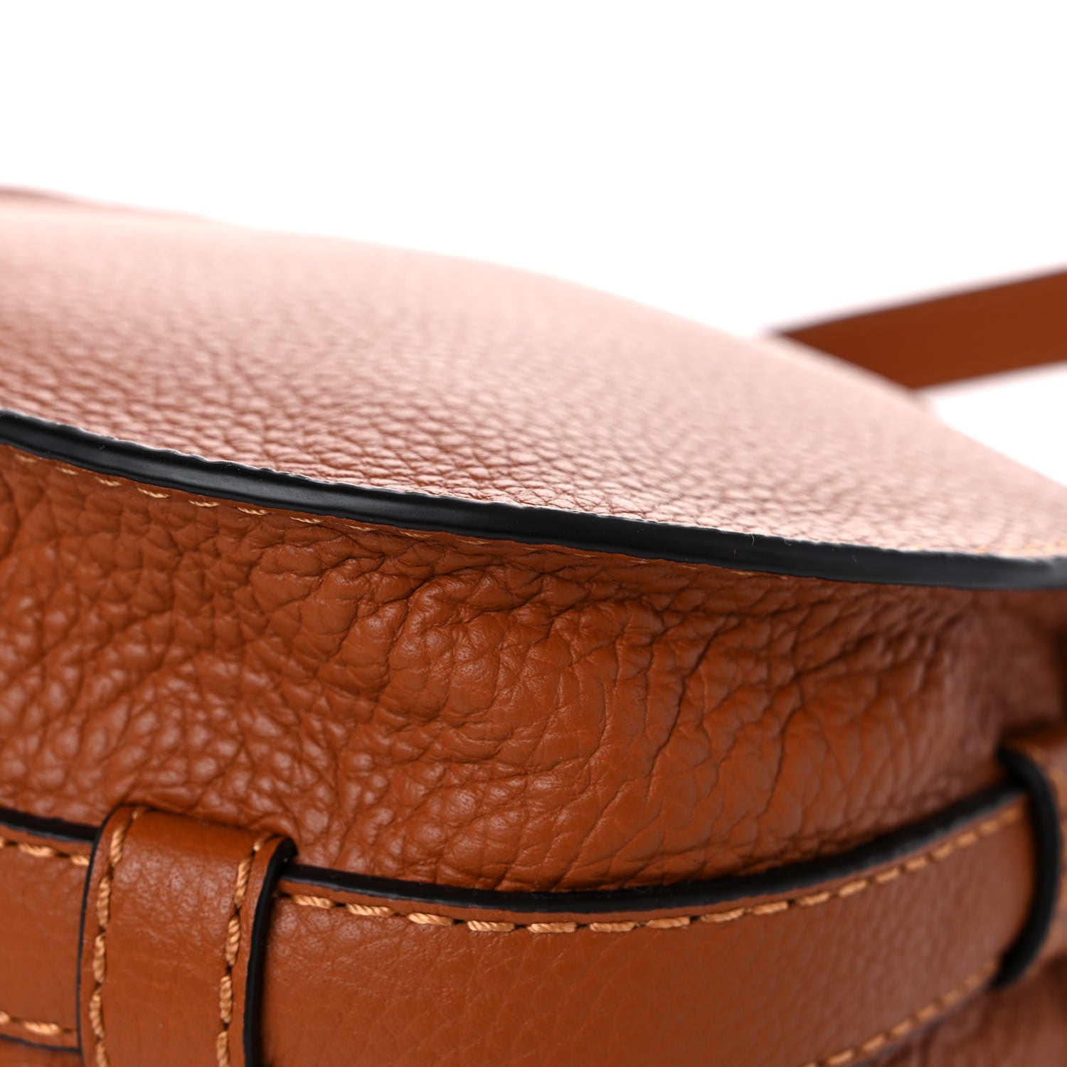 Chloe Calfskin Mini Marcie Round Crossbody Bag Tan 10 of 11