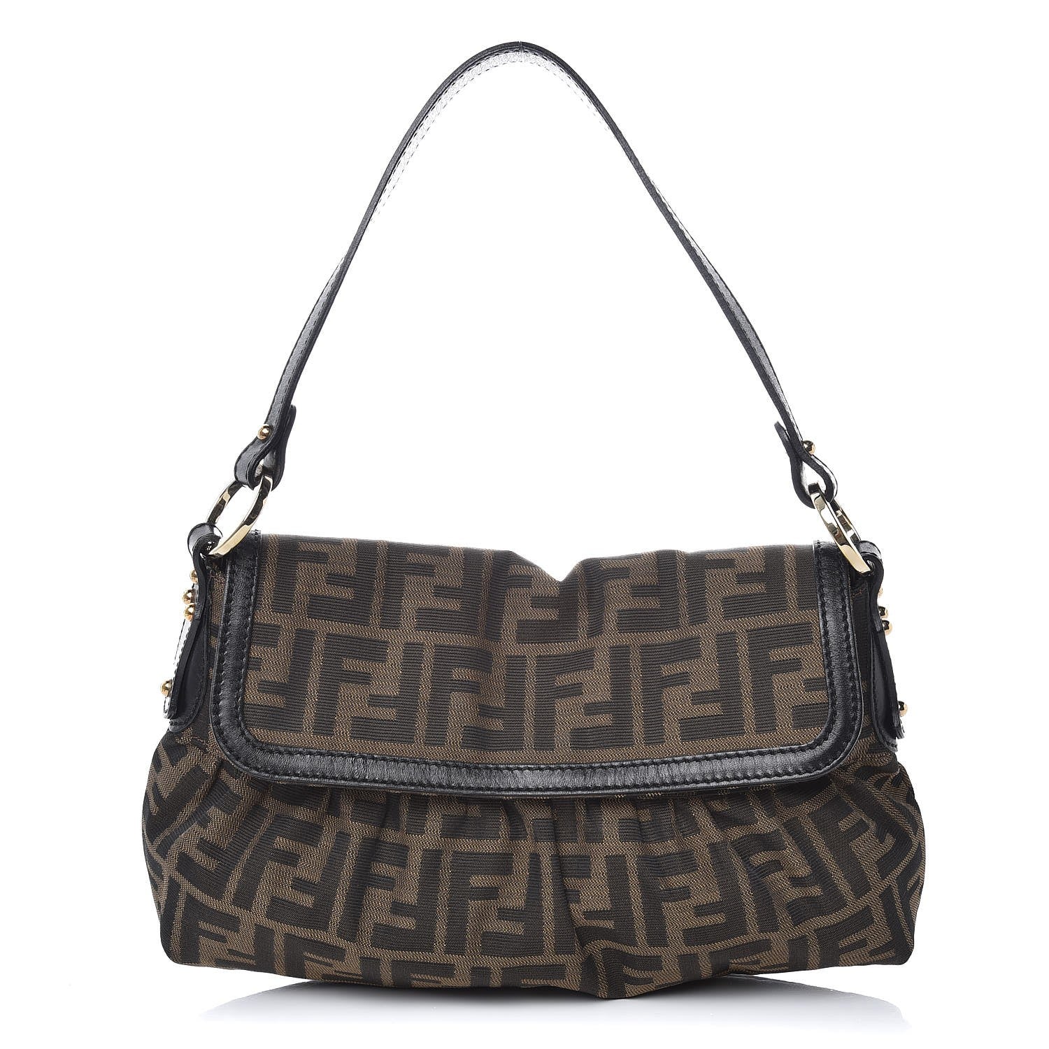 Fendi Zucca Small Chef Shoulder Bag Tobacco 1 of 7