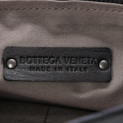 Bottega Veneta Canvas Calfskin Intrecciato Messenger Black 6 of 12
