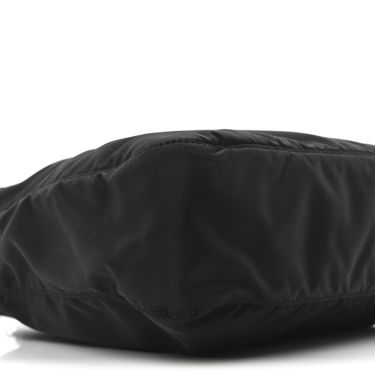 Re-Nylon Nappa Triangle Zip Pocket Bag Tote Black