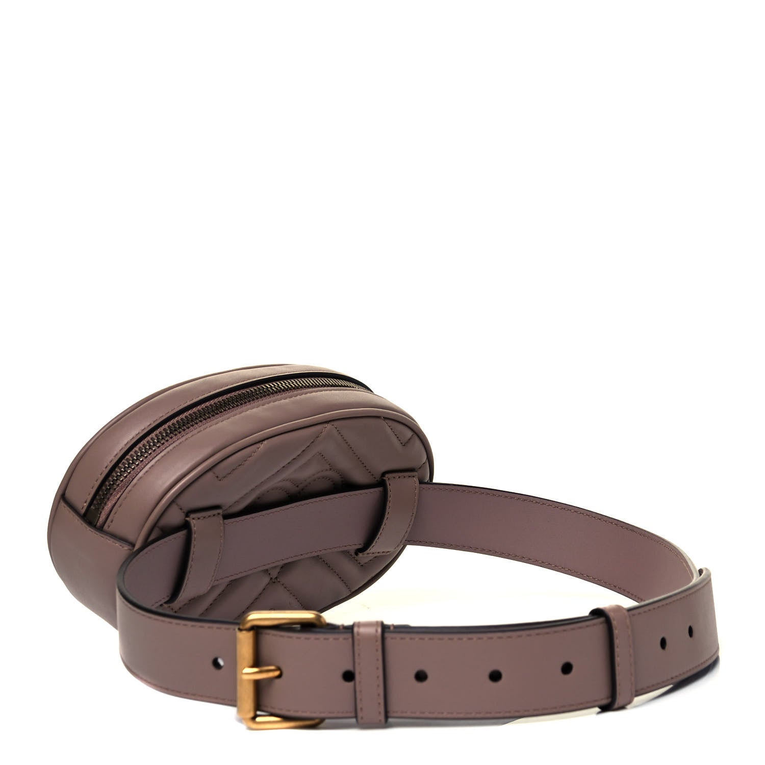 Gucci Calfskin Matelasse GG Marmont Belt Bag 85 34 Porcelain Rose 4 of 12