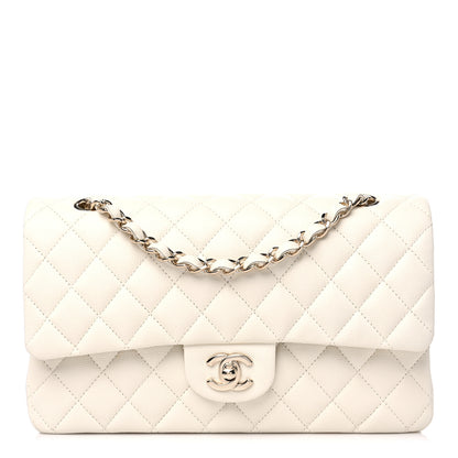 Chanel Caviar Quilted Medium Double Flap White 1 of 10