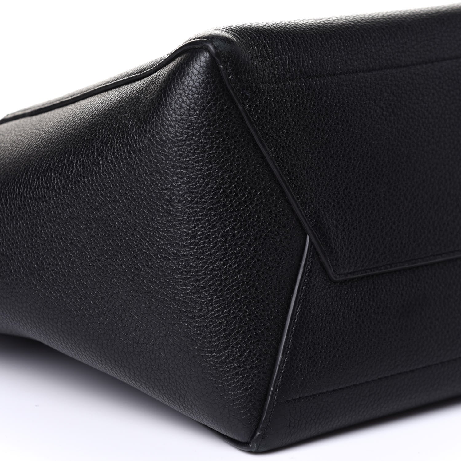 Celine Soft Grained Calfskin Sangle Bucket Bag Black 8 of 10