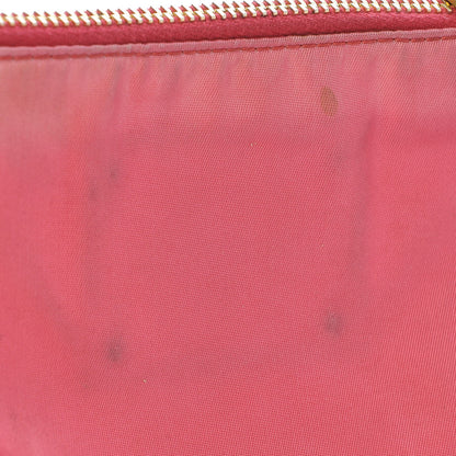 Prada Tessuto Nylon Saffiano Logo Crossbody Bag Fuxia 9 of 13
