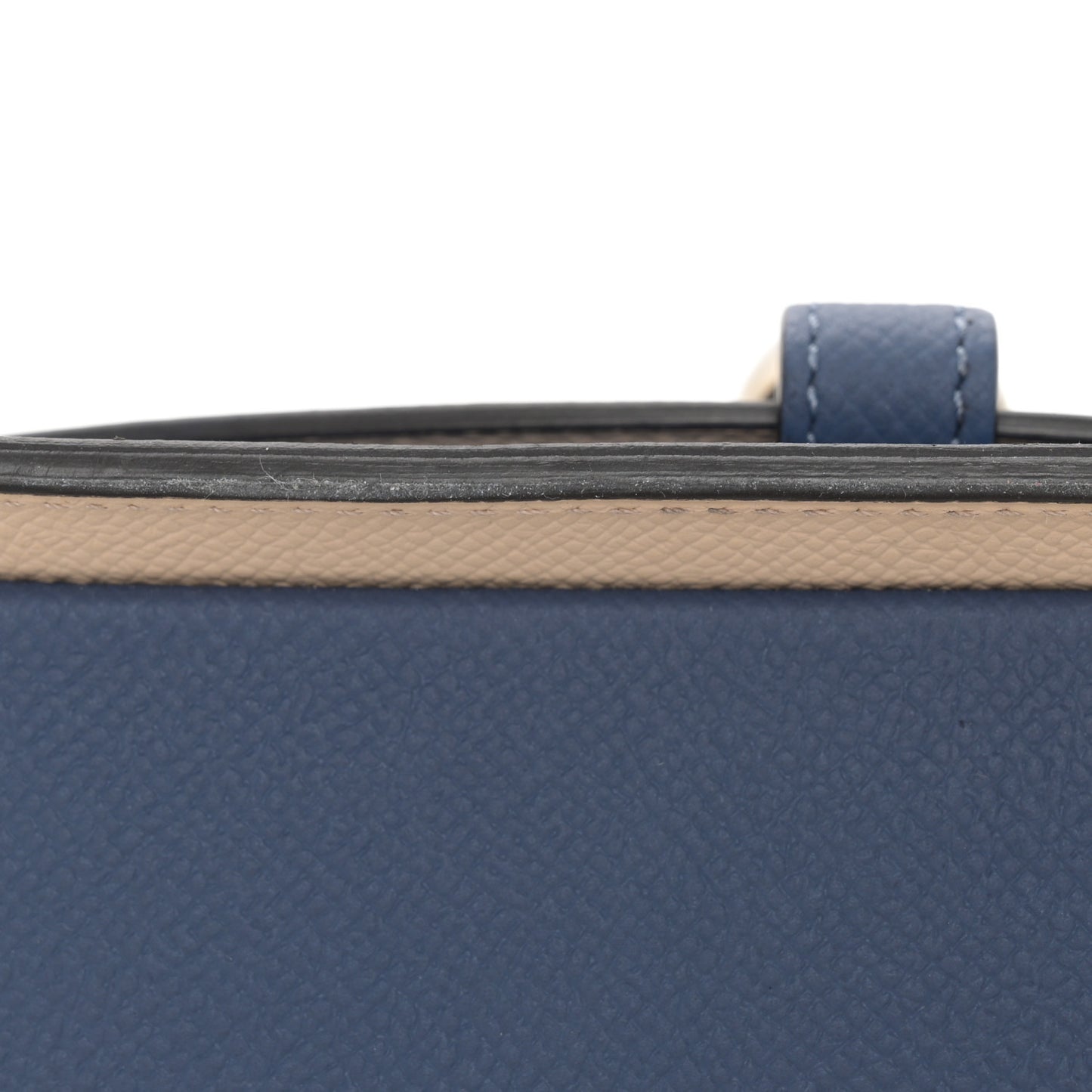 Carat Calfskin Madeleine Clutch Blue