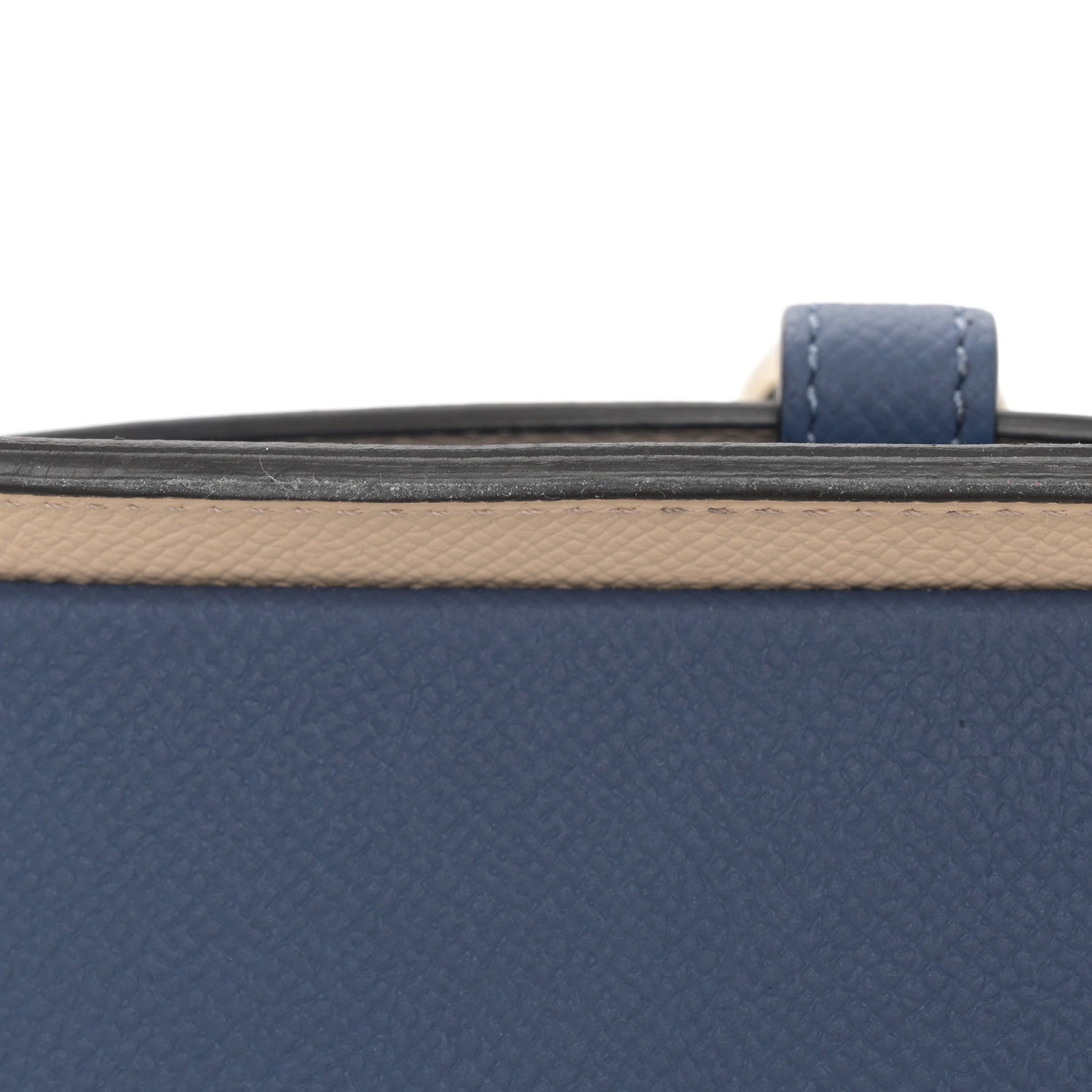 Moynat Carat Calfskin Madeleine Clutch Blue 10 of 10
