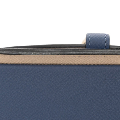 Moynat Carat Calfskin Madeleine Clutch Blue 10 of 10