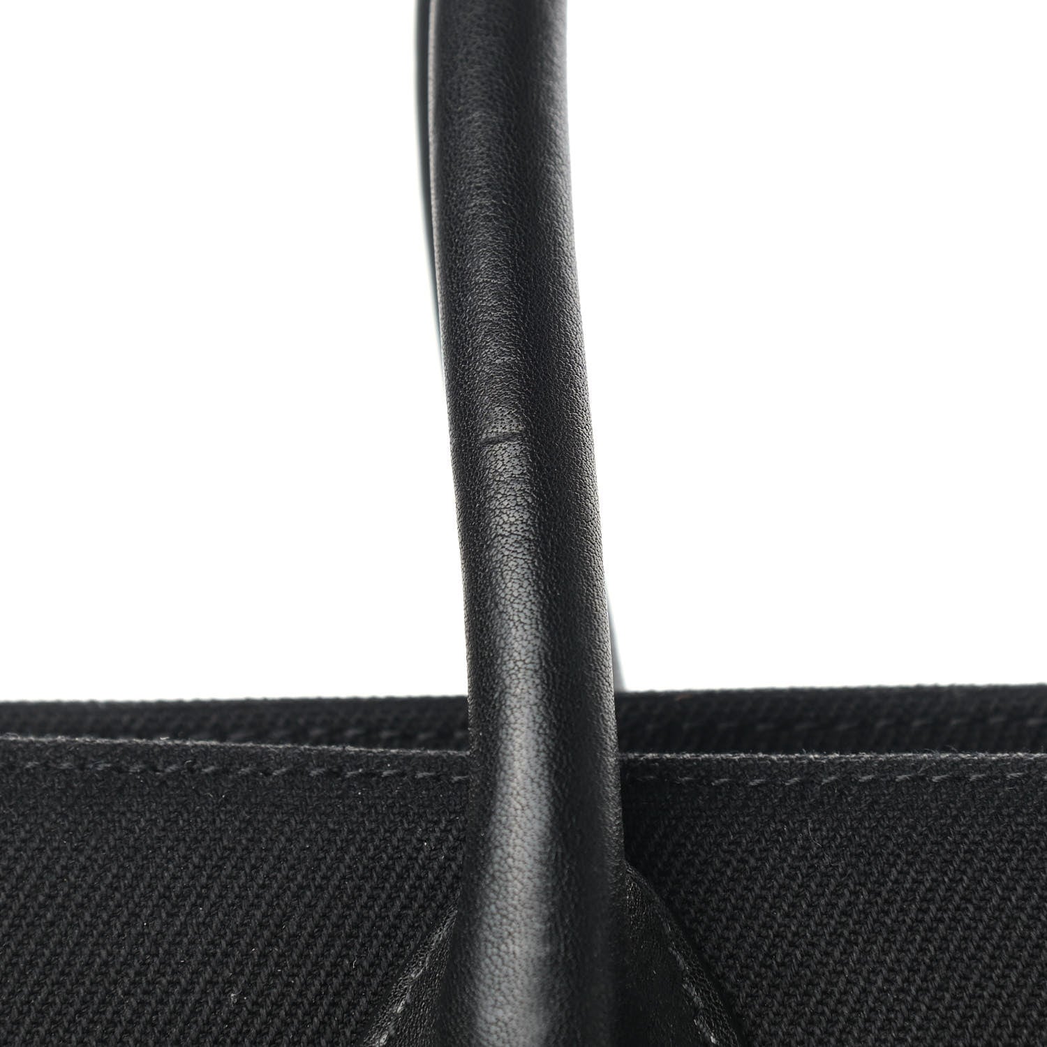 Saint Laurent Linen Calfskin Rive Gauche Tote Black 13 of 14