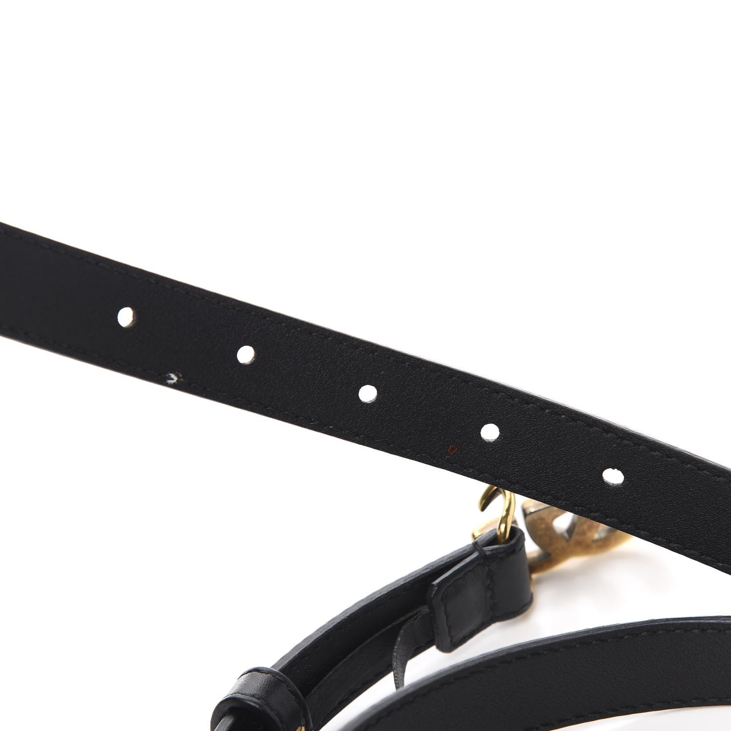 Gucci Calfskin Double G 20mm Belt 95 38 Black 4 of 6