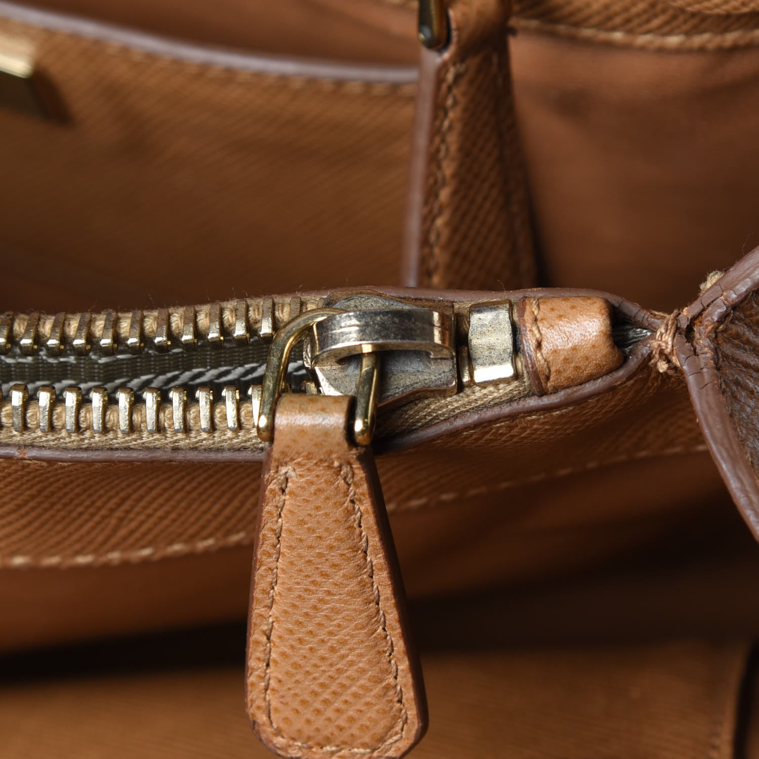 Prada Saffiano Cuir Open Promenade Tote Caramel 11 of 28