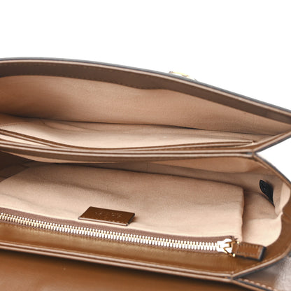 Gucci GG Supreme Monogram Horsebit 1955 Shoulder Bag Beige Brown Sugar 6 of 12