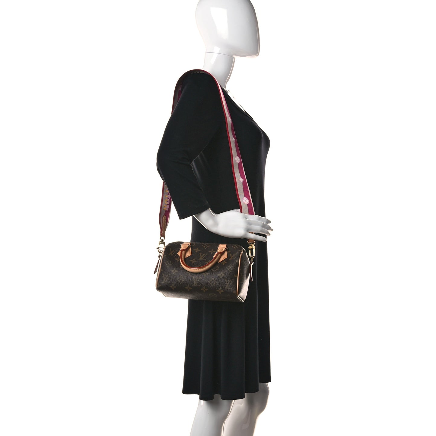 Monogram Speedy Bandouliere 20 Fuchsia