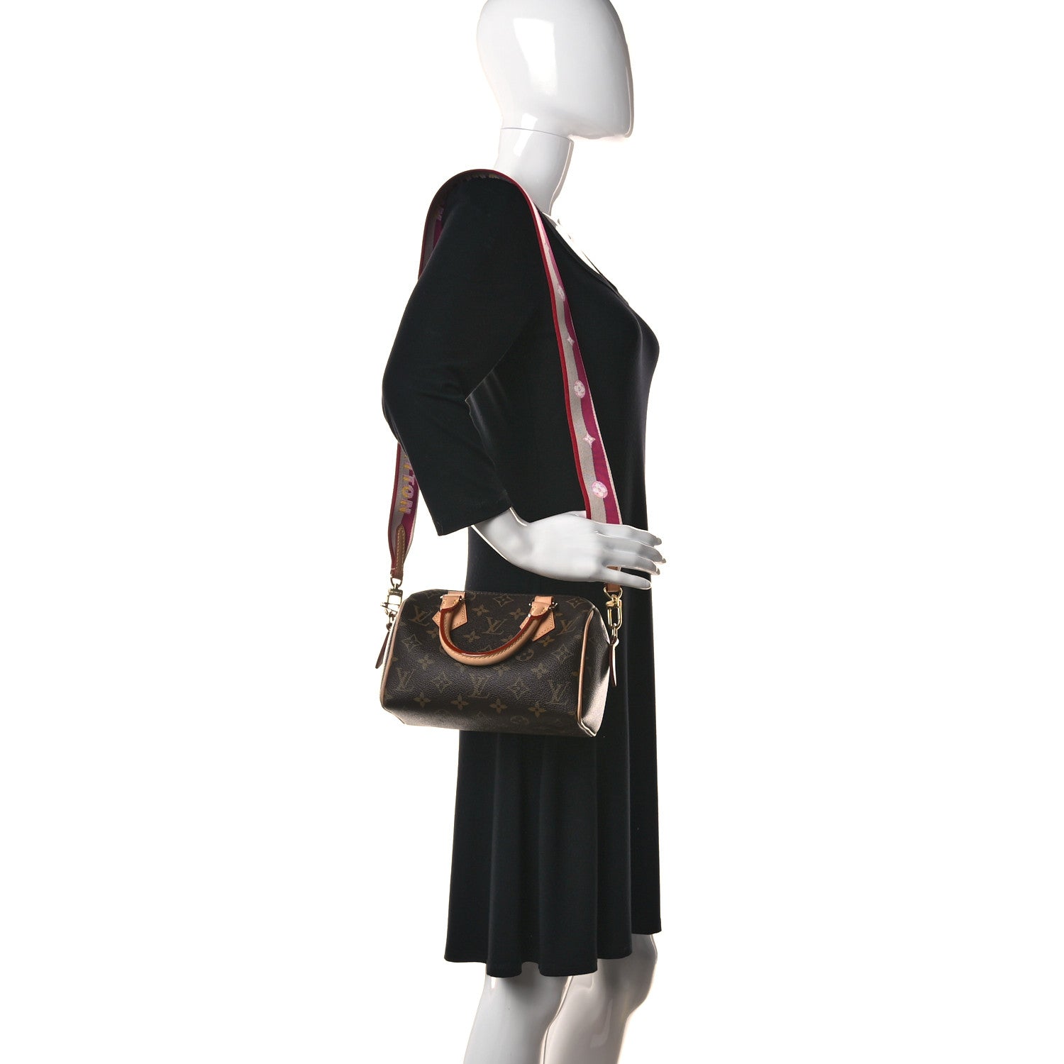 Louis Vuitton Monogram Speedy Bandouliere 20 Fuchsia 1 of 1