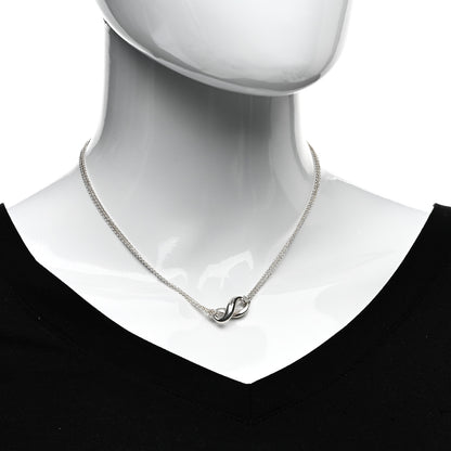 Tiffany Sterling Silver Figure 8 Pendant Necklace 2 of 5