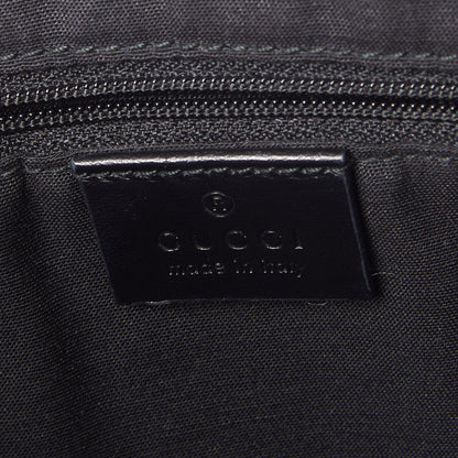 Gucci GG Monogram Web Flat Messenger Bag Black 8 of 9