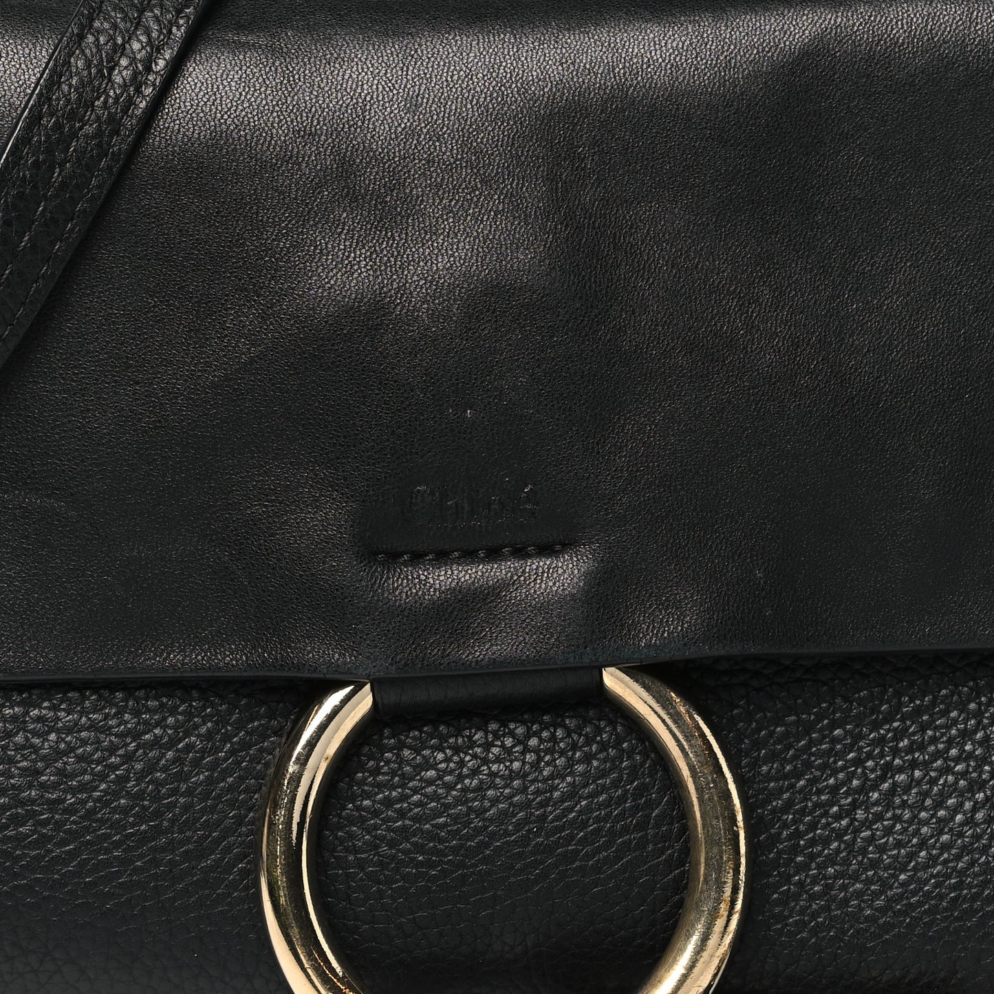 Goatskin Small Faye Shoulder Bag Black