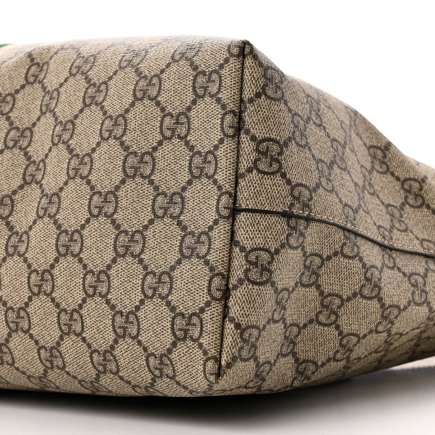 GG Supreme Monogram Medium Ophidia Shopping Tote Brown