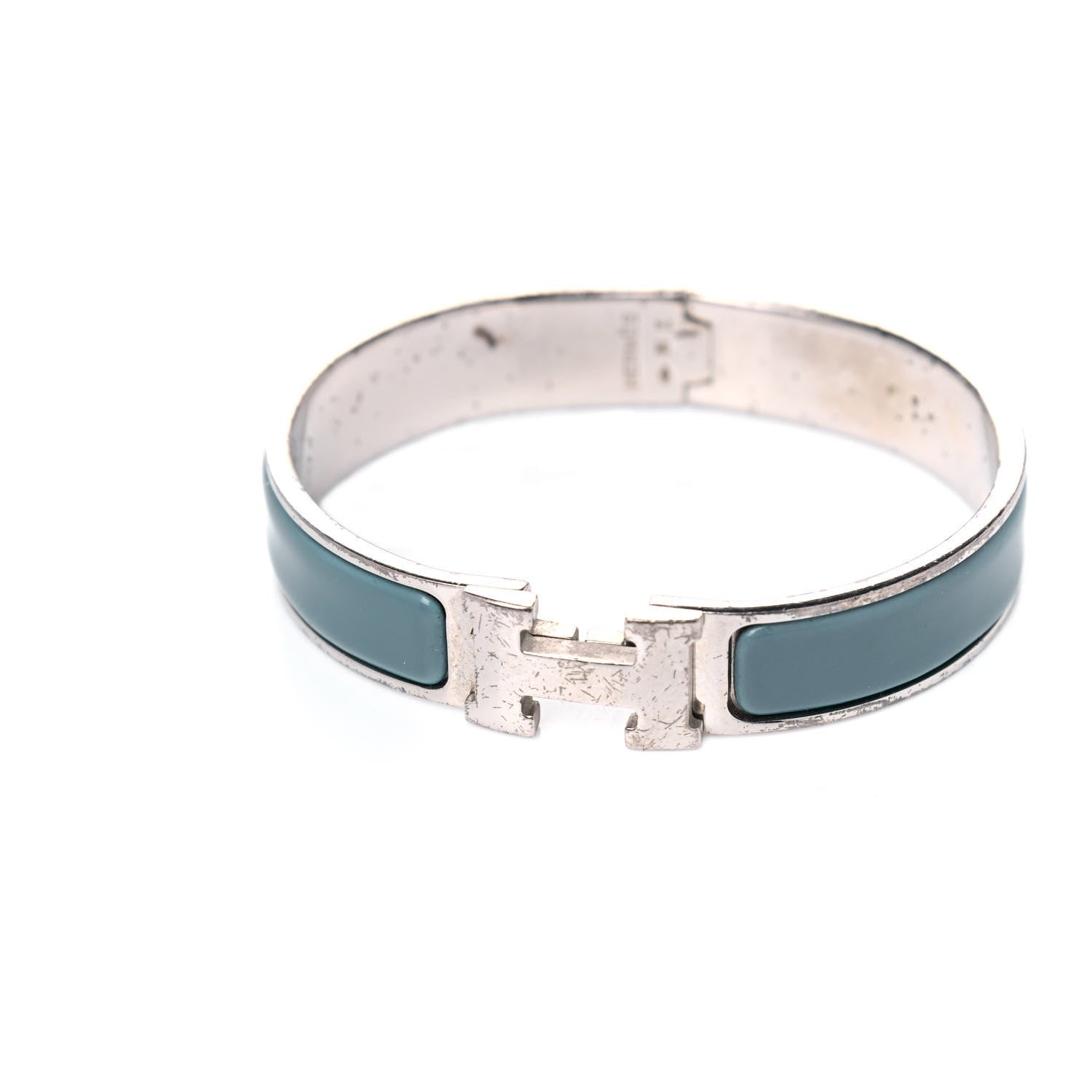 Hermes Enamel Narrow Clic Clac H Bracelet PM Bleu Indien 5 of 7