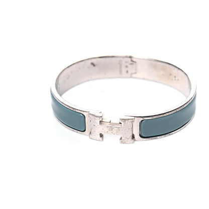 Hermes Enamel Narrow Clic Clac H Bracelet PM Bleu Indien 5 of 7