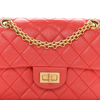Chanel Aged Calfskin Quilted 2.55 Reissue Mini Flap Red 7 of 10