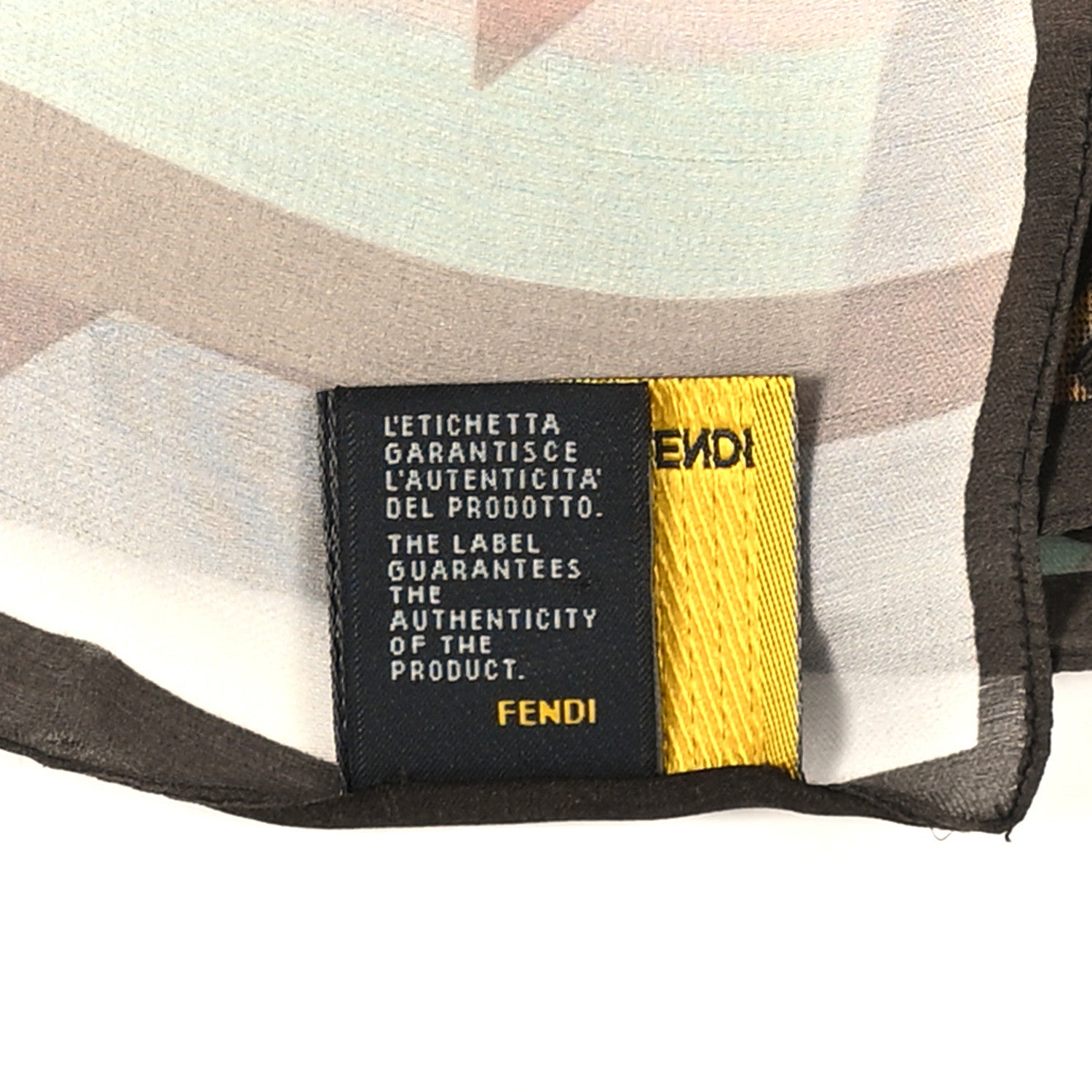 Fendi Silk FF Stole Scarf Brown Multicolor 1895433 – FASHIONPHILE
