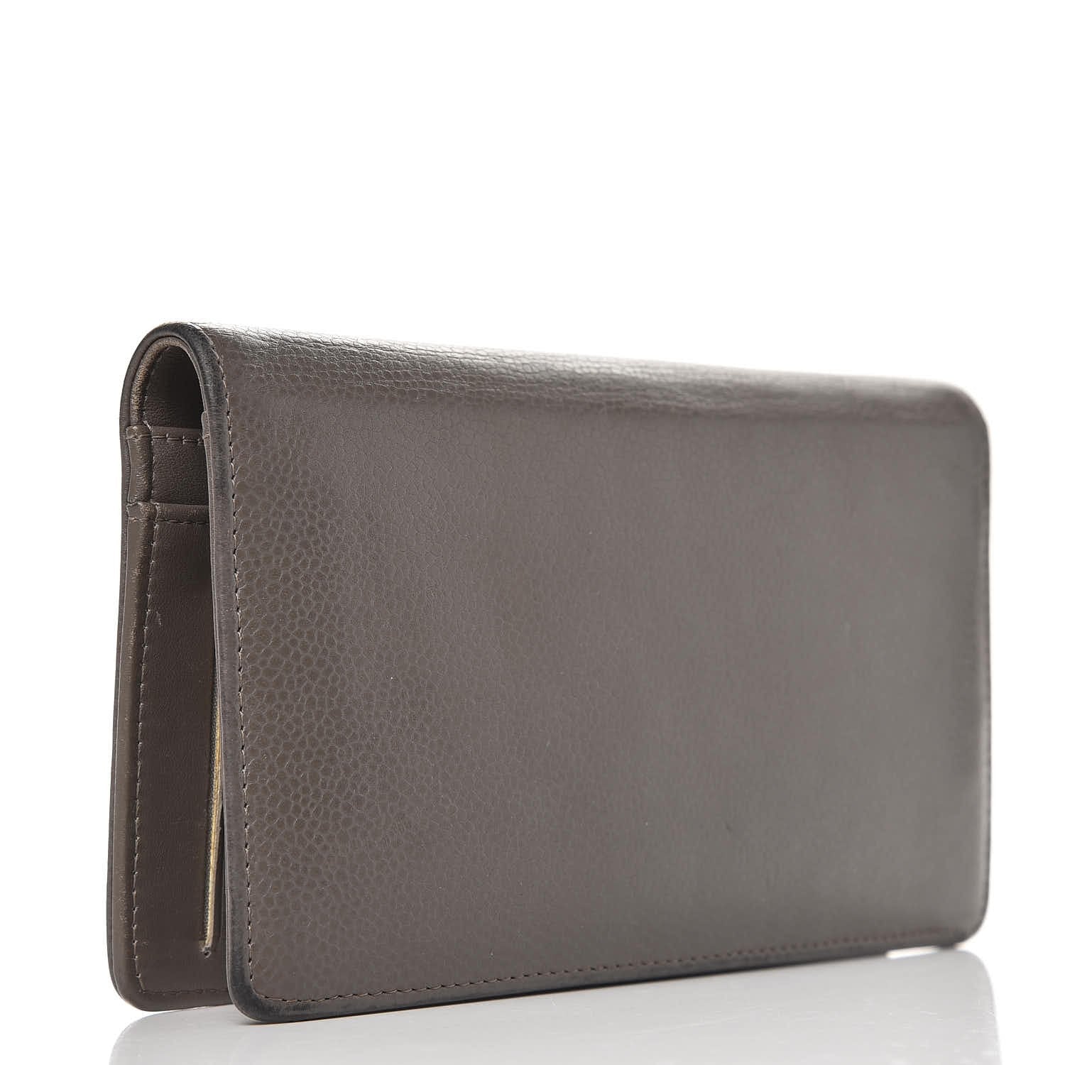 Chanel Caviar Timeless CC Yen Wallet Grey 4 of 14