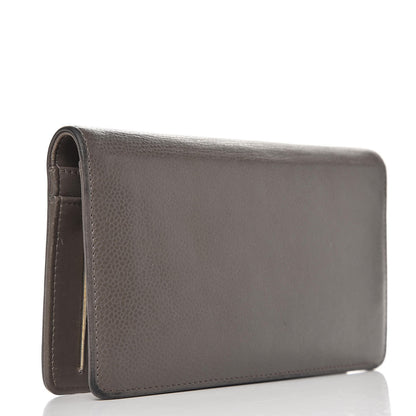 Chanel Caviar Timeless CC Yen Wallet Grey 4 of 14
