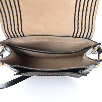 Chloe Calfskin Braided Small Hudson Shoulder Bag Black 5 of 9