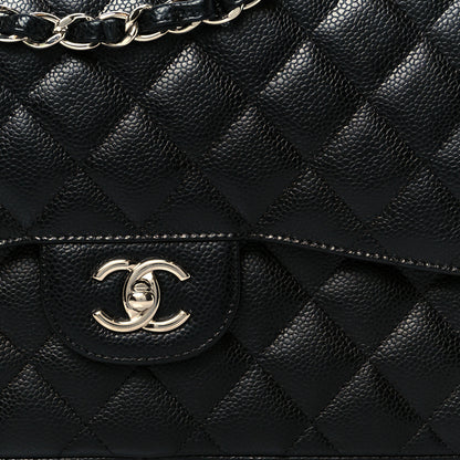 Chanel Caviar Quilted Jumbo Double Flap Black 9 of 12