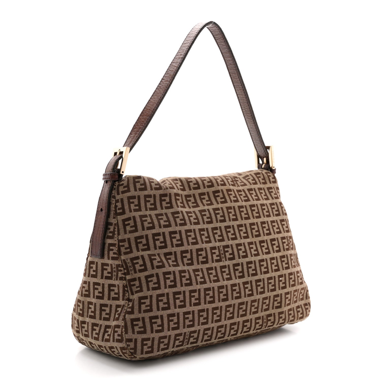 Fendi Zucchino Vitello Mama Baguette Mogano Panna Bruciato 3 of 13