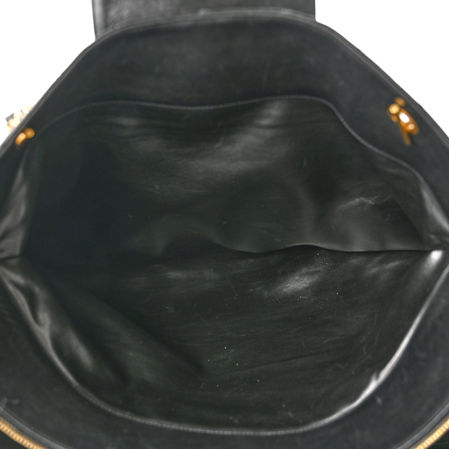 Calfskin Stitched XL Weekender Black