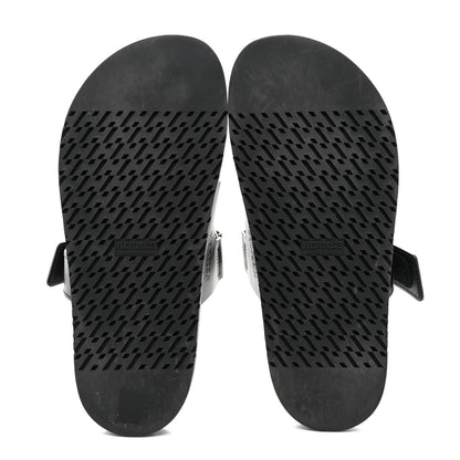 Hermes Calfskin Womens Chypre Sandals 38 Black 5 of 9