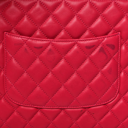 Chanel Caviar Quilted Medium Cosmetic Case Dark Pink 9 of 9