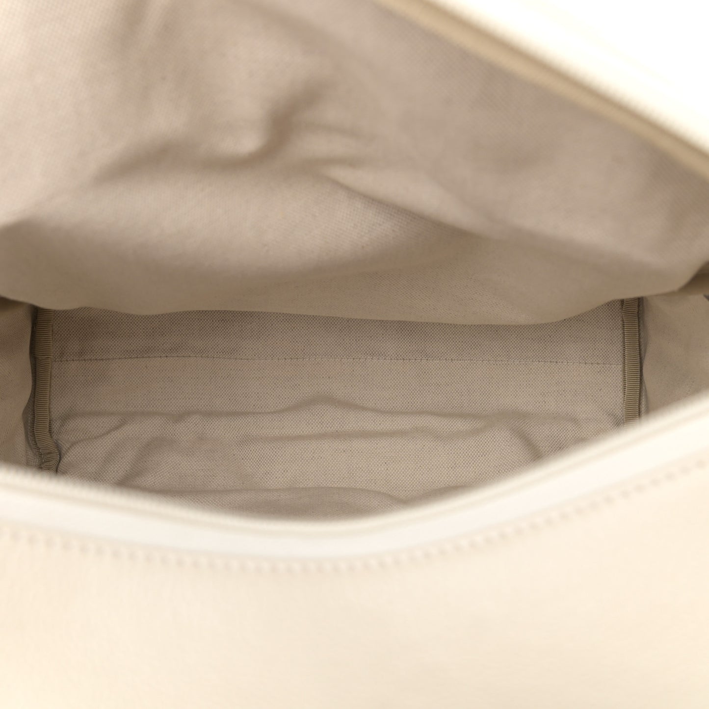 Calfskin Logo Day Backpack Mystic White