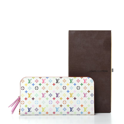 Louis Vuitton Monogram Multicolor Insolite Wallet White Litchi 8 of 8