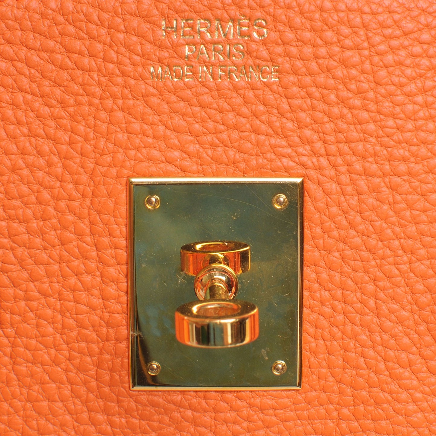 Togo Birkin 35 Orange