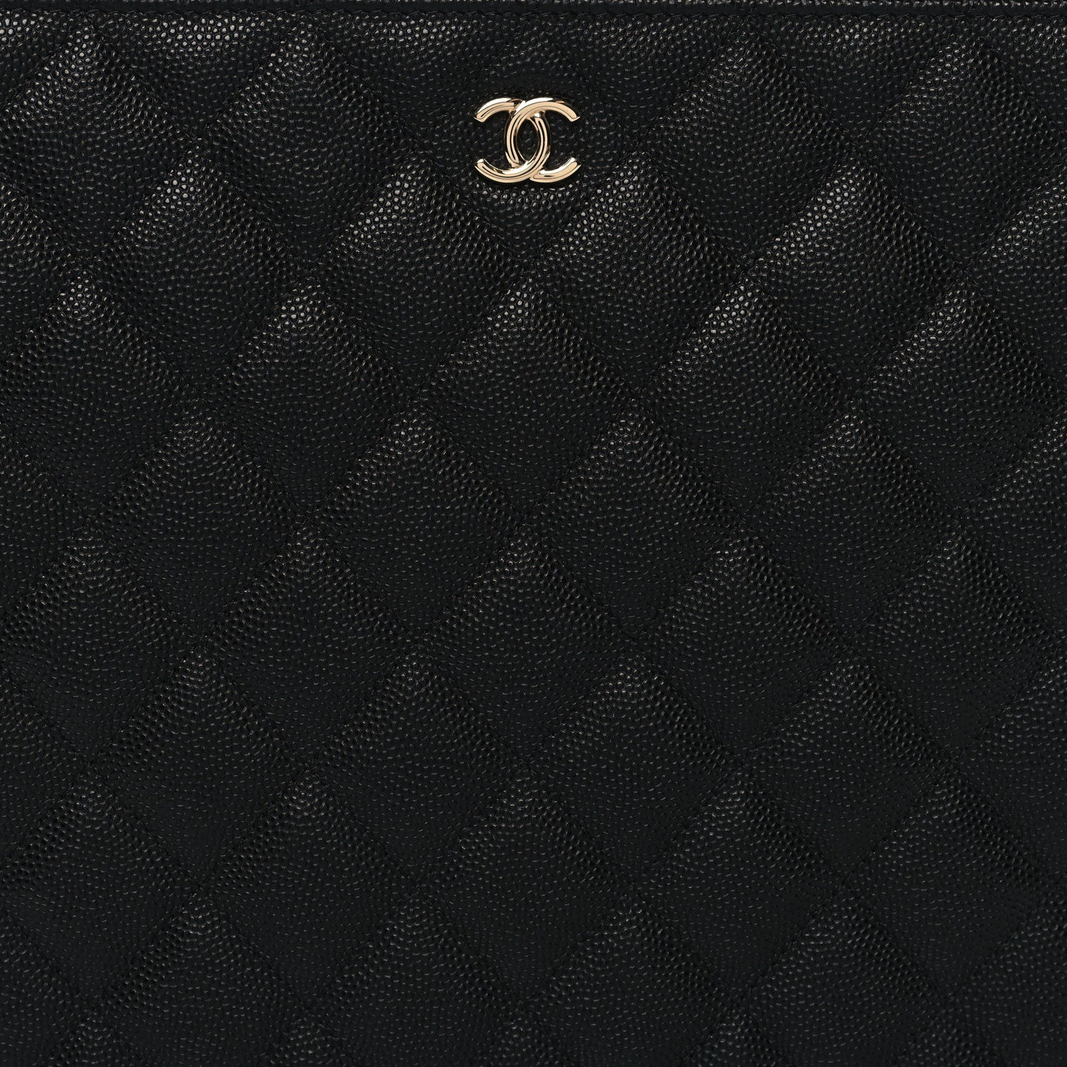 Chanel Caviar Quilted Medium Cosmetic Case Black 8 of 10