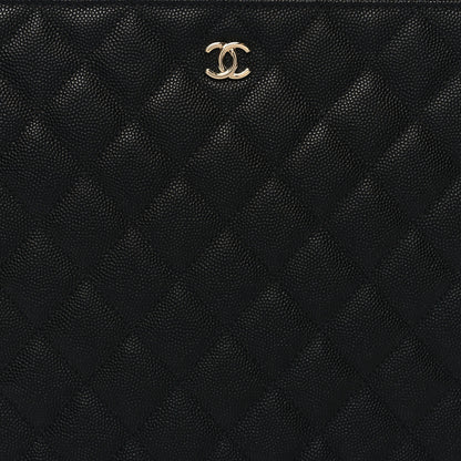 Chanel Caviar Quilted Medium Cosmetic Case Black 8 of 10