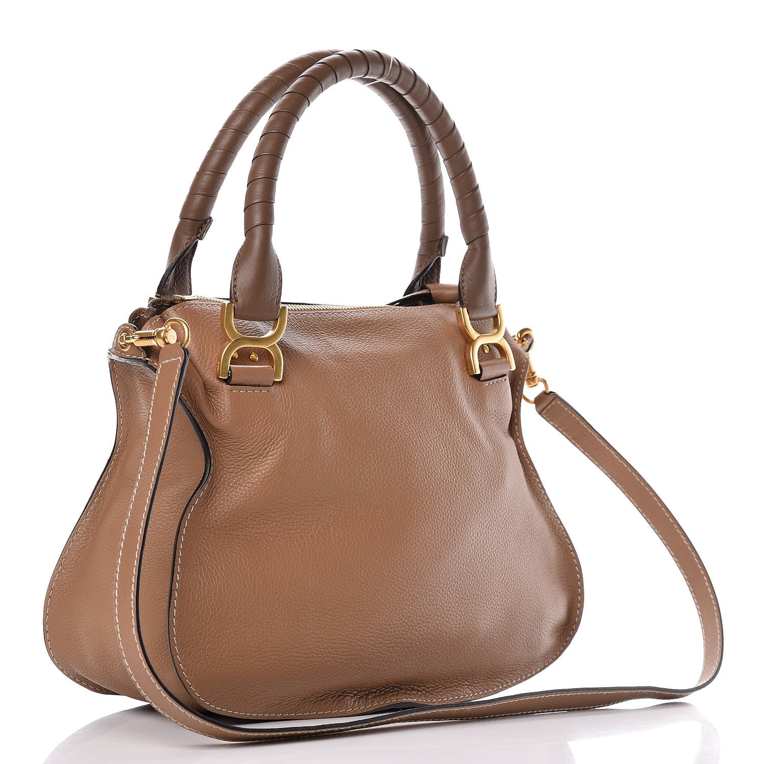 Chloe Calfskin Medium Marcie Satchel Nut 3 of 11