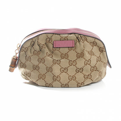 Gucci Monogram Bamboo Cosmetic Case Vintage Rose 1 of 7