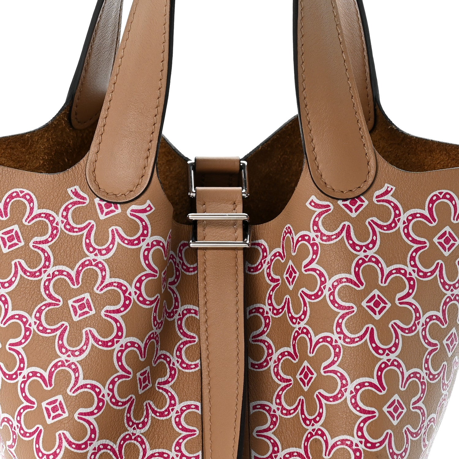 Hermes Swift Micro Lucky Daisy Picotin Lock Chai Rose White 8 of 13