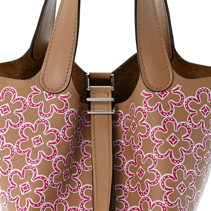 Hermes Swift Micro Lucky Daisy Picotin Lock Chai Rose White 8 of 13