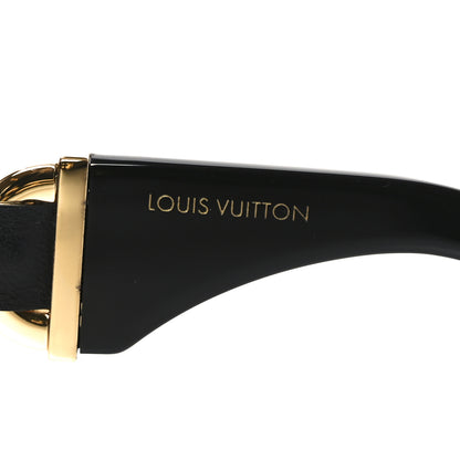 Louis Vuitton Acetate LV Chain Braided Maxi Square Sunglasses Z2861U Black 5 of 9