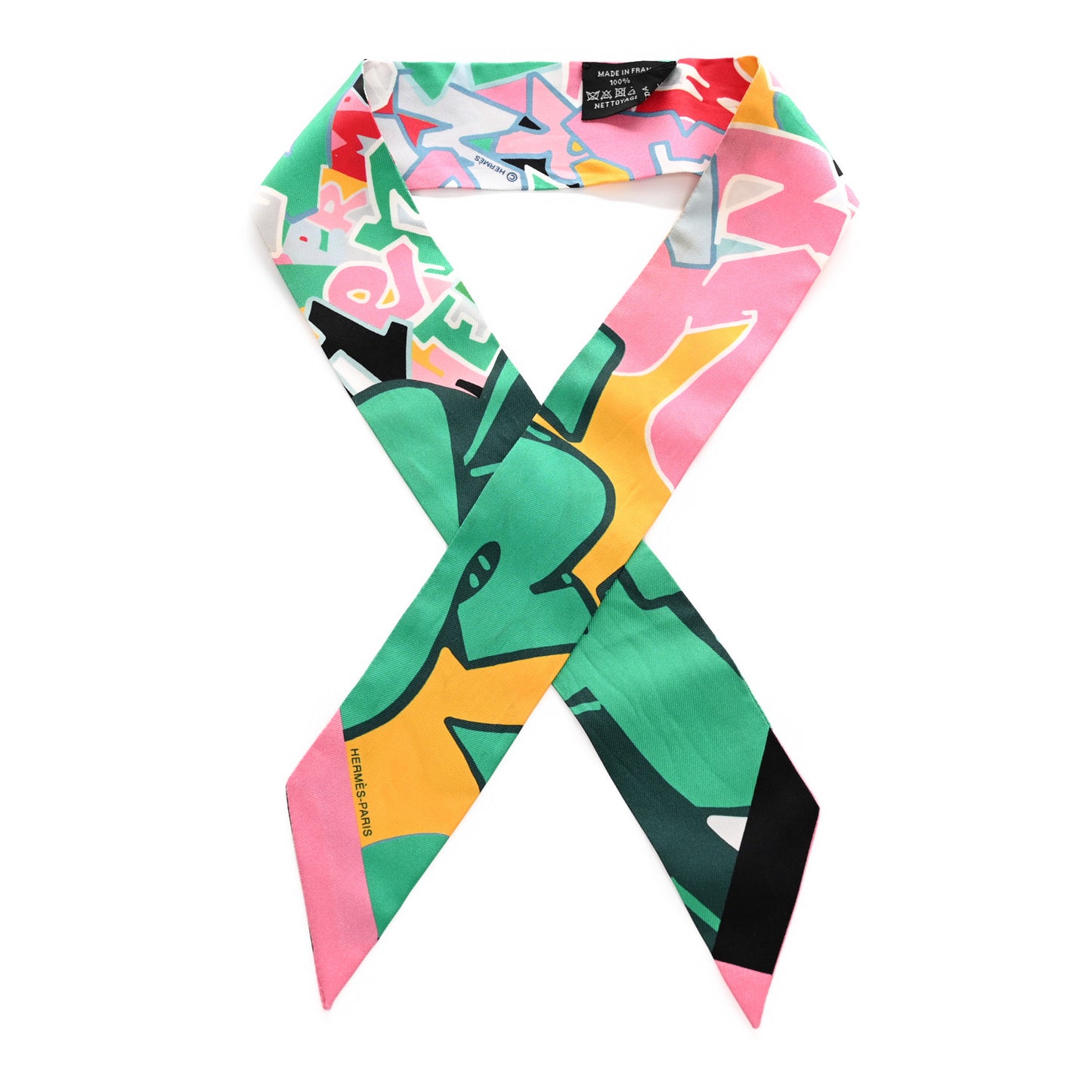 Silk Graff Graffiti Twilly Monthol Rose Jaune