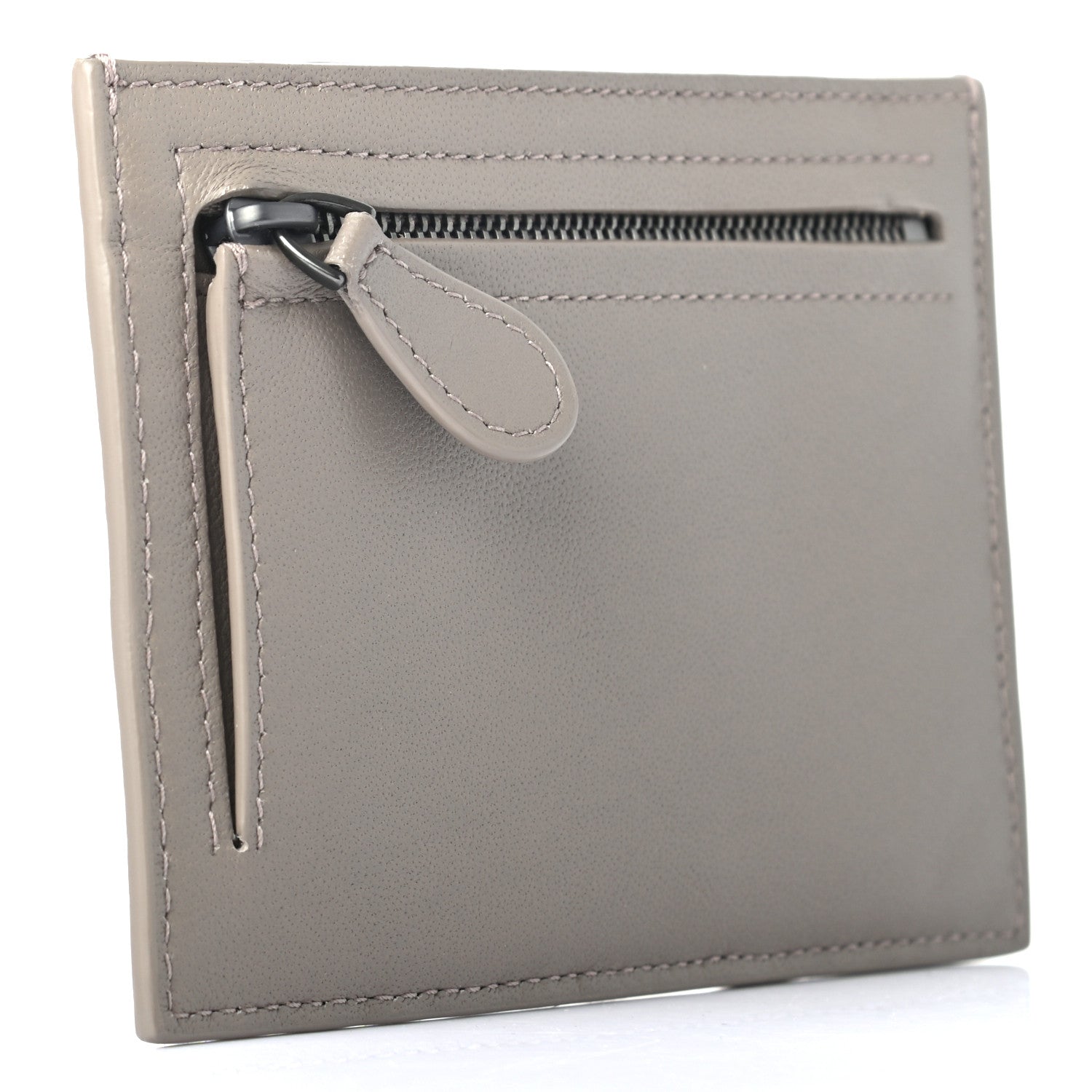 Bottega Veneta Calfskin Intrecciato Card Case New Steel 3 of 8